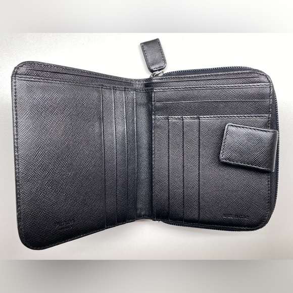 EUC Prada Black Leather Wallet - Picture 3 of 4
